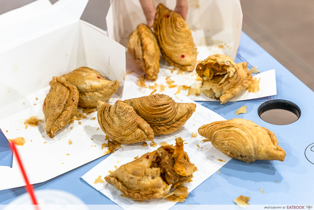 j2 curry puff flatlay